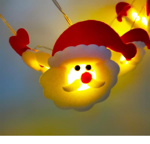 Jultomten Hängande Julbelysning 6m 100 LED-lampor