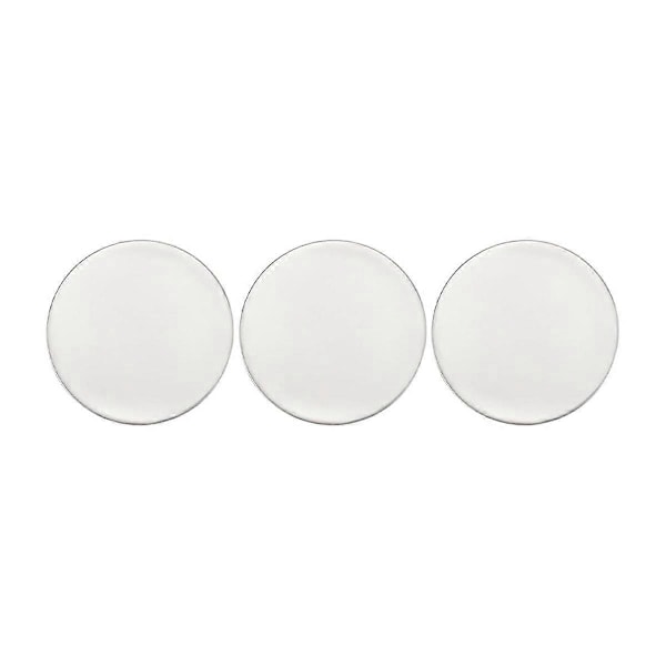 Eske med 40 stk. rustfrie stål trykte blanke skiver, bulk DIY smykkehåndverk navnelapper halskjede øredobber (W)
