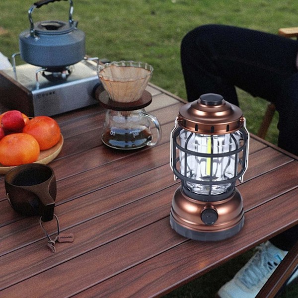 Genopladelig Campinglygte - Led Campinglygter - med Justerbar Lysstyrke [fw}
