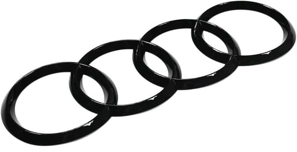 Audi 8 Logo Ring W9071802 Insignia Black Edition Logo Blackline Sort