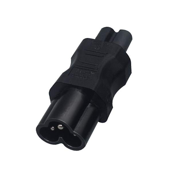 Oppgradert C6-plugger til C5 hann til hunn adapter rask tilkobling ABS-materiale C6 to C13