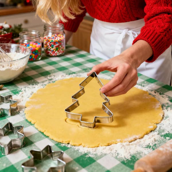 Julesnemand Sukkulent Dekorationer Rustfrit Stål Sæt med 6 stk