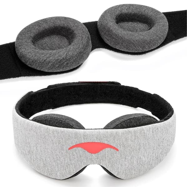 QD\" Manta Sovemaske - Blackout Maske - Null Intraokulært Trykk - Justerbar Øyemaske (W)