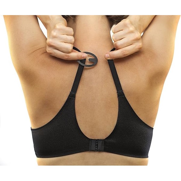 Sett med 4 BH-klips, stropper, klips, racerback, skjulte stropper, festet