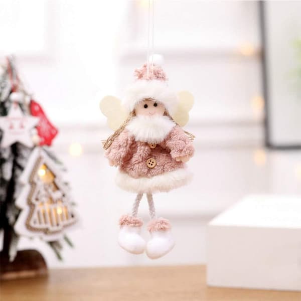 Julfigurer Hänge 4-pack Snögubbe Älg Träddekoration