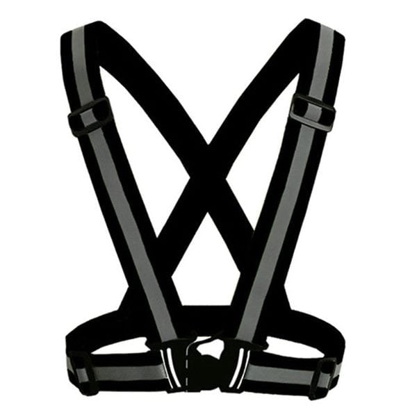 Refleksvest / reflekssele til løb og cykling - sort