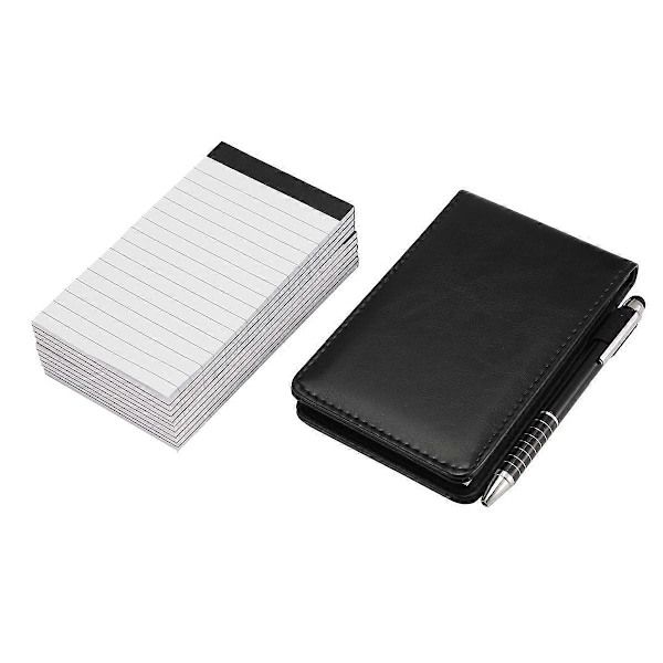 12 stk. Små Lomme Notesblok Holder Sæt Mini Lomme Notesblok Holder med 10 stk. 7,6 cm x 12,7 cm Memo (B)