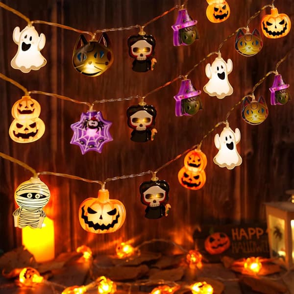 3M 20 LED Spøgelse Halloween Lyskæde