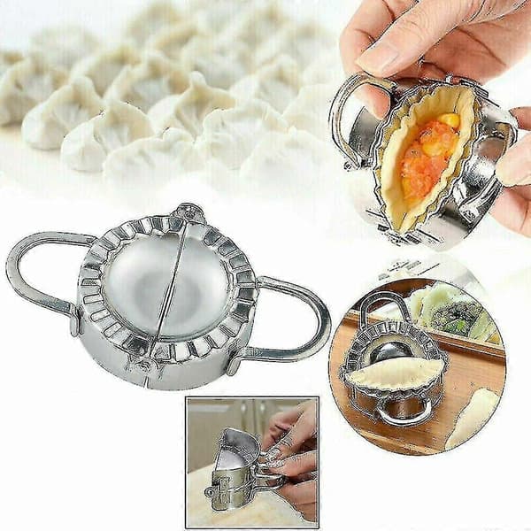Dumpling Maker Rustfritt Stål Deigpresse Pai Ravioli Rulle (Fww)