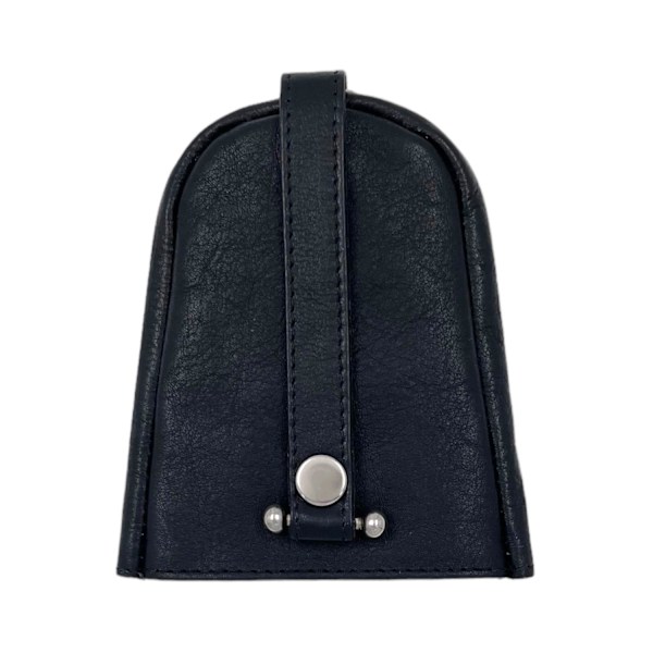 Nøgleetui i ægte læder, svensk design, rummelig Sort Black one size