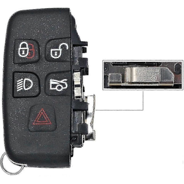 Knapper Fjernkontroll Nøkkelhus For Land Rover Range R0ver Sport Lr4 Evoque Side Med Ord (W)