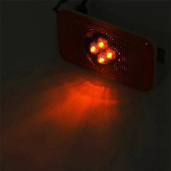 5 stk. 24V Lastbil LED Sidemarkeringslys Gul Indikatorlampe 4 LED til Lastbiler FM/ (W)