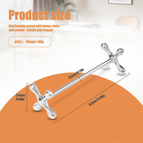 Stk. Zinklegering Spisepindeholder Skeer Stativ Gafler Knive Holder Rack Stativ Metal Håndværk Bordindretning (W)