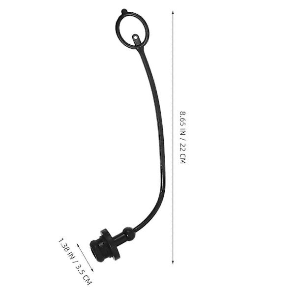 8 stk Hydrauliske Koblingsdeksler Hydrauliske Hurtigkoblinger Koblingsstøvslokk Dekselutskifting (1/2') [DB] 22.00X3.50X1.00CM