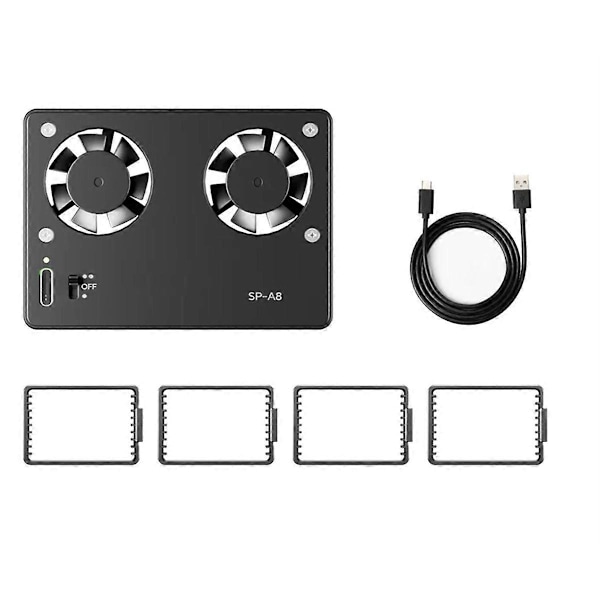 SP-A8 Kamera Køleventilator til A7M4 ZVE1 A6700 A7C2 ZVE10 ZV1 R5 90D XS10 XT4 X-H2S Dslr Kølesystem (W)