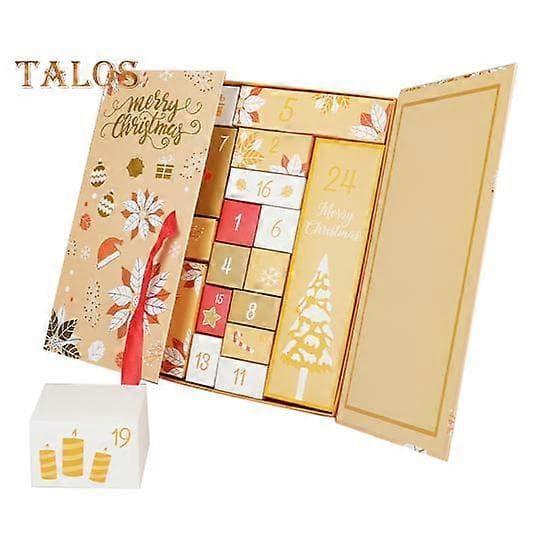 24-dagers DIY Adventskalender Kit 2024 Gullfyllbare Esker