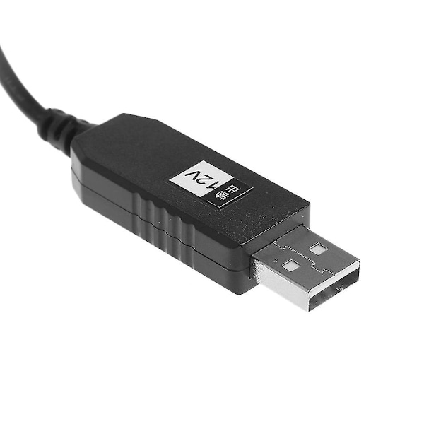 USB DC 5V till DC 12V Step Up Kabel Modul Konverter 2.1x5.5mm Hankontakt (W)