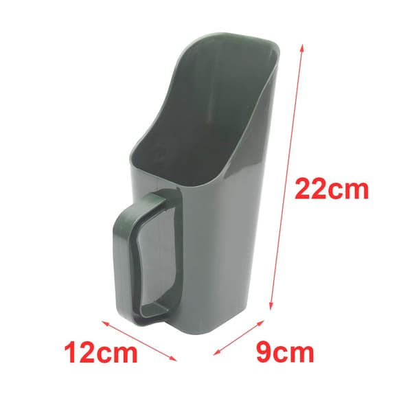 Liten Plast Hagespade 10L Grønn Bøtte Inkludert Multifunksjonell