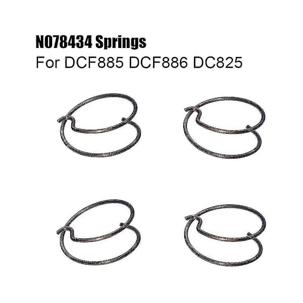 4-pack fjädrar för slagmejsel N078434 N089668 Fjäder Passar DCF885 DCF886 DCF887 DCF840 DCF850