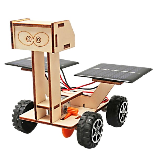 Solcellsdriven Rover-teknik för små barn - Vetenskapligt experiment för att lära leksaker till grundskoleelever - DIY