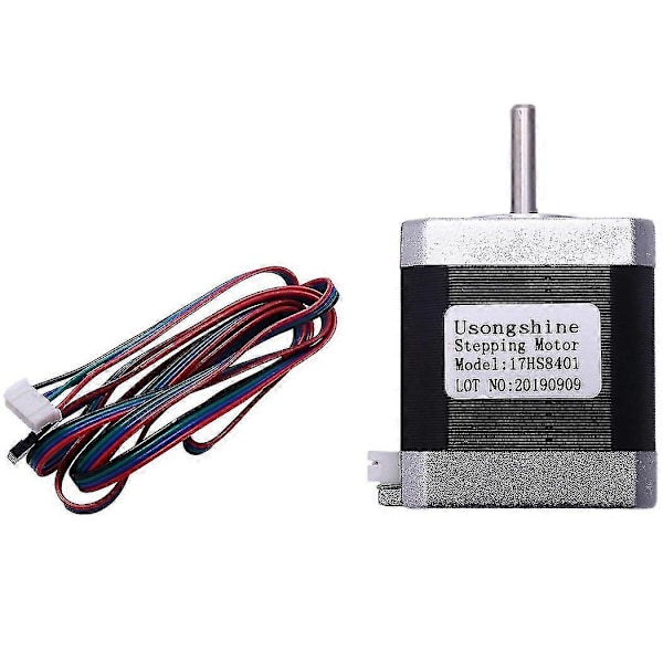 2st Nema17 För 3D-skrivare 4-ledare 48mm/78oz-in 1.8a Nema 17 Motor 42bygh 1.7a(17hs8401)motor (W)