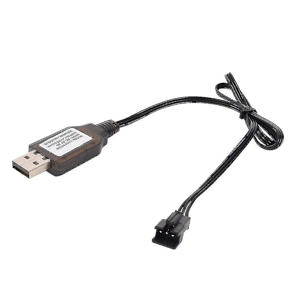 6.4v/7.4v Oplader Li-ion Batteri Sm-3p Rc Legetøj Fjernbetjening Legetøj Sm-3p Positiv Bærbar Usb Oplader Zy 7.4V