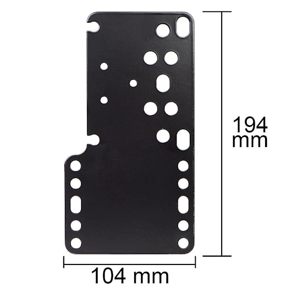 Svart metall SIM Racing Game USB Handbromshållare Fast Bracket för Handbroms fw Black