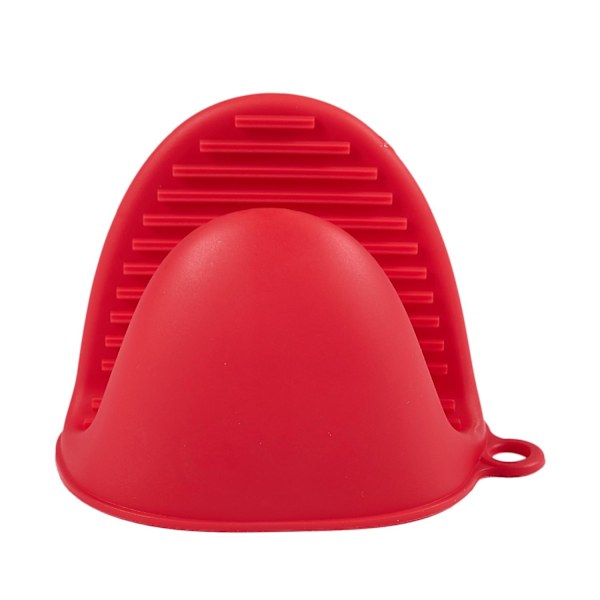 Silikonhandskar Ugn Värmeisolerade Fingerhandskar Matlagning Mikrovågsugn Non-Gripper Grytlapp fw Red