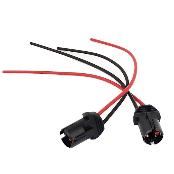 2 stycken T10 W5W 168 194 Bil lampa glödlampa sockel Sockel för glas Sockel parkeringsljus sockel kontakt [FW]