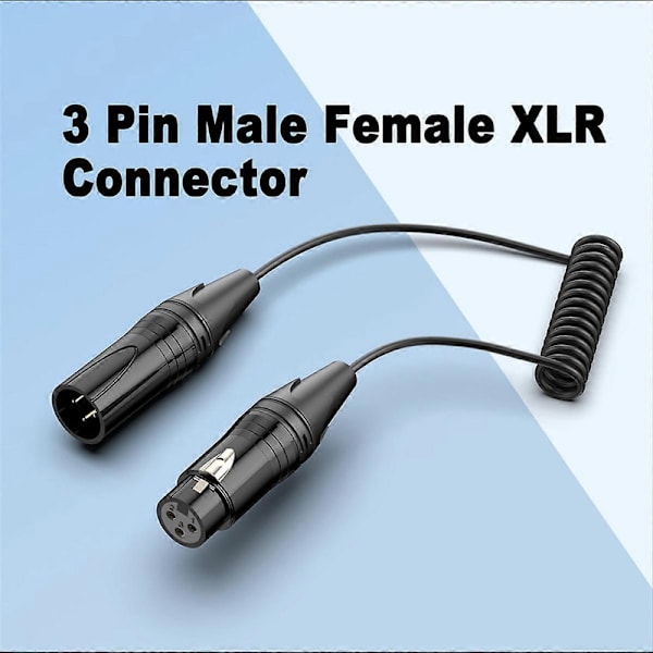 XLR-kabel 3-benet han til hun mikrofon lydadapter til mixerhøjttalere forstærker (W)