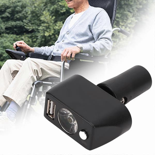 Kørestolsbelysningscontroller LED Lampe Natbelysningscontroller til Rejser (Fww)