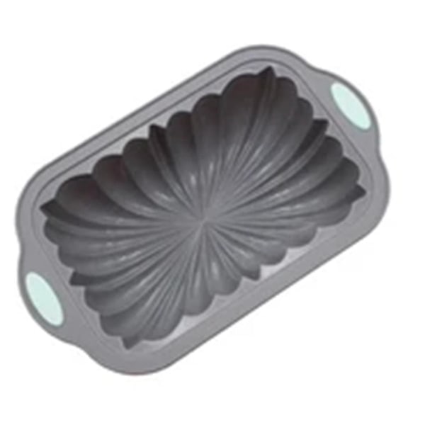 Brödform i silikon, nordisk design, klassisk räfflad toastform, metallförstärkt ram, säker bakning {FW} Light Blue