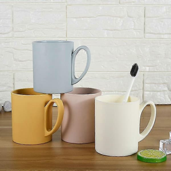 Sett med 4 stk. kaffekopper, kaffekopper i plast (Fww)