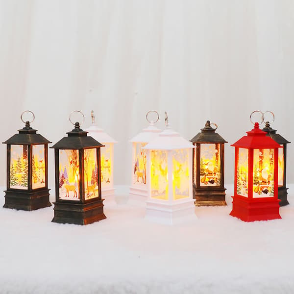 Julehvit Ønskelys Lysekrone Dekorasjoner Gave Snømann