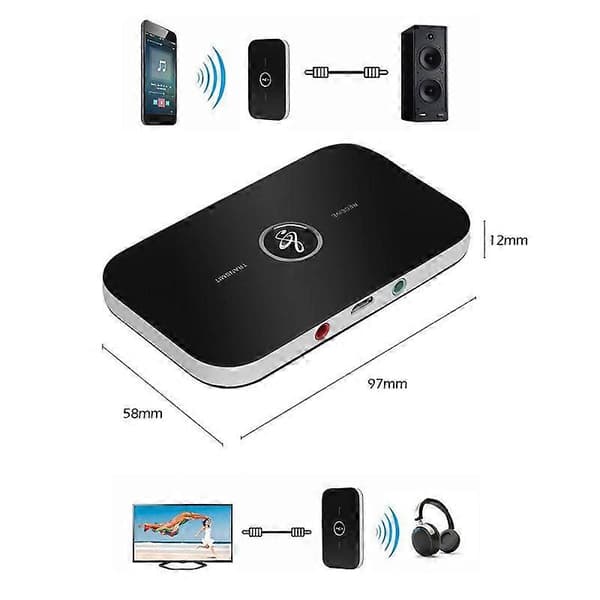 Trådløs Bluetooth Audio Receiver og Transmitter til HIFI-systemer