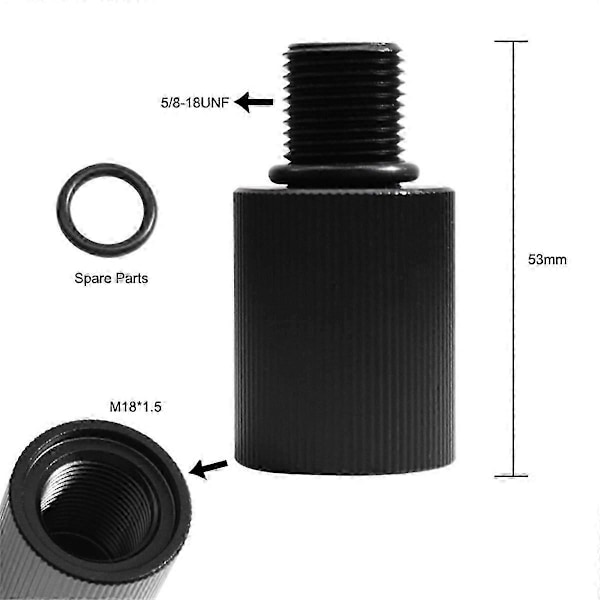 Regulator Adapter M18X1.5 til 5/8-18UNF Gevind til Bålpladsdele (W)