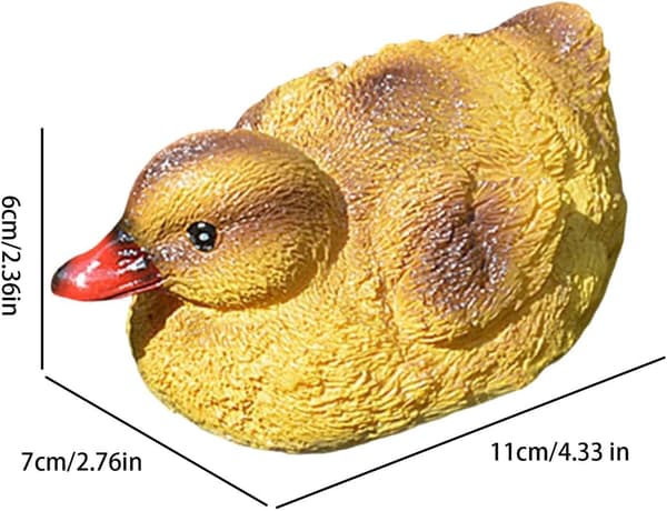 2-osainen ankkapuutarhapatsas, kelluvat hartsikoristeet (W)