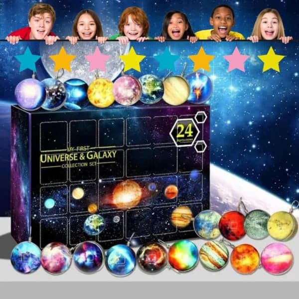 Solsystem Planeter Universum Hänge Adventskalender 24