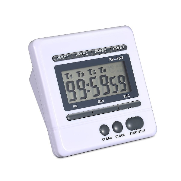 Nedräkningstimer för matlagning - 4-kanals digital display