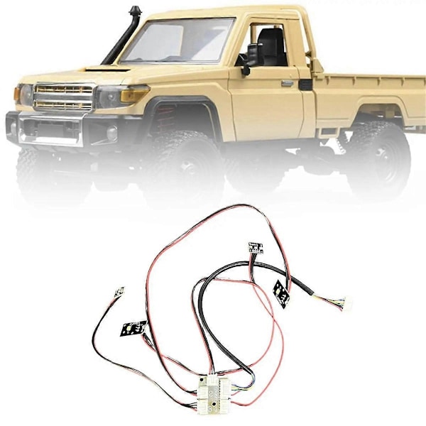 RC Ljuslänkage Set RC Bil Blinkers för MN82 1/12 RC Bil DIY Tillbehör Bil Ljuslänkage Set (W)