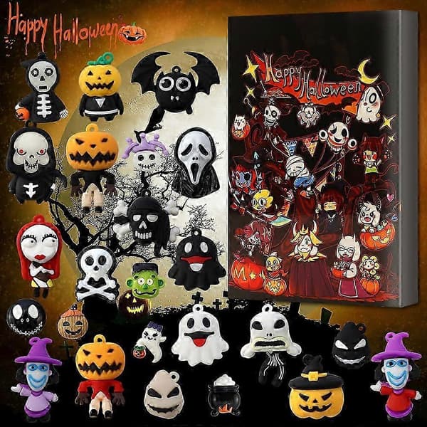 Horror Night Nedtællingsdukke Kalender Blind Box 24 stk