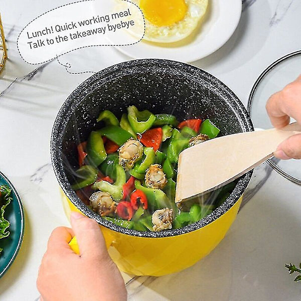 Mini Elektrisk Riskogegryde Multifunktionel Kogegryde Hotpot 1.8l Non-stick Husholdning 1-2 Personers Kogeudstyr 220v EU Stik