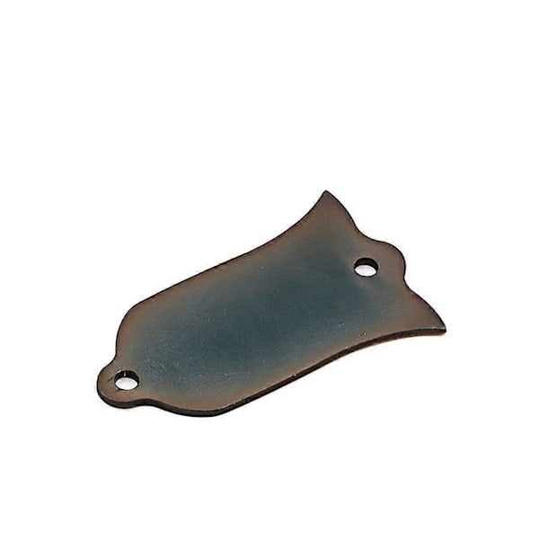 2 Hål Metall Truss Rod Cover Gitarr Bas Ersättningsdel Gitarrtillbehör (W)