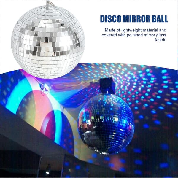 Fargerik Scenebelysning Effekt 8 Tommer 20cm Disco Speil Glitterkule (Fww)