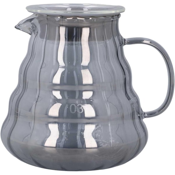Korkea lasinen kahvinkeitin 700ml Borosilikaatti kotikäyttöön (L)