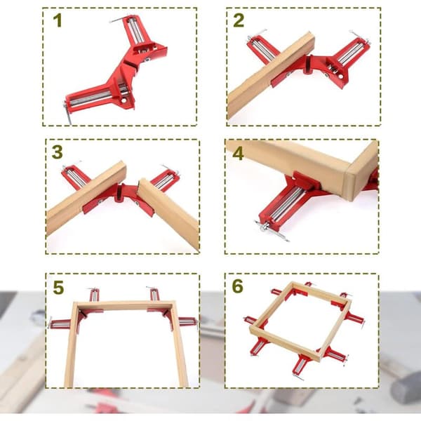 Spännanordningssats – Tvingar för träfogar – Justerbara – 4-pack