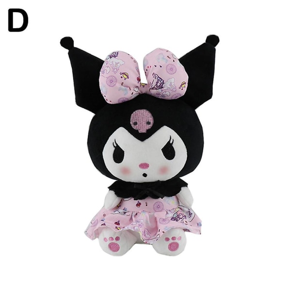 25 cm Kawaii Kuromi Mewah, Kartun Leksak, Klänning Prinsessa, Söta Och Mjuka Dockor, Present Till Flickor fw One-Size D