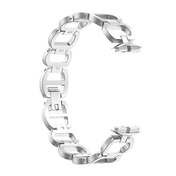 Udskiftningsarmbånd i rustfrit stål til Fitbit Luxe/Special Edition - Sølv (Fww)