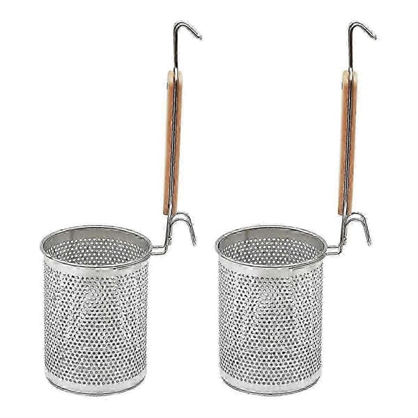 Pastasil i rustfritt stål, 2 stk. med trehåndtak