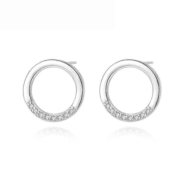 Øredobber Donut S925 Sterling Sølv for Utstilling (W)